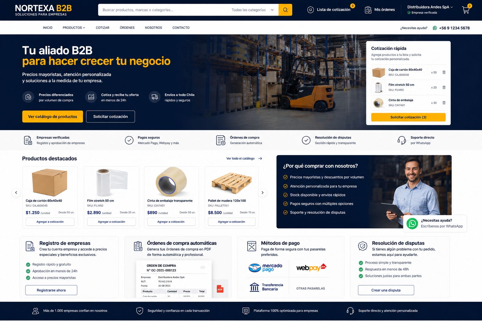Tienda B2B Básica