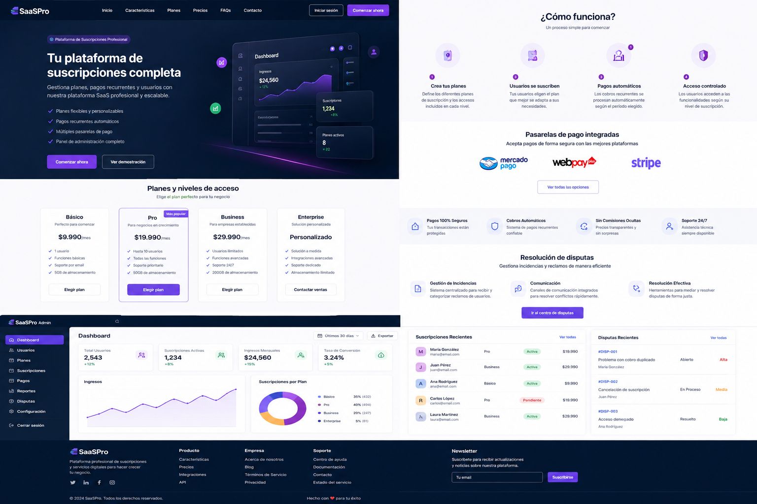 Tienda de Suscripciones / SaaS Básica
