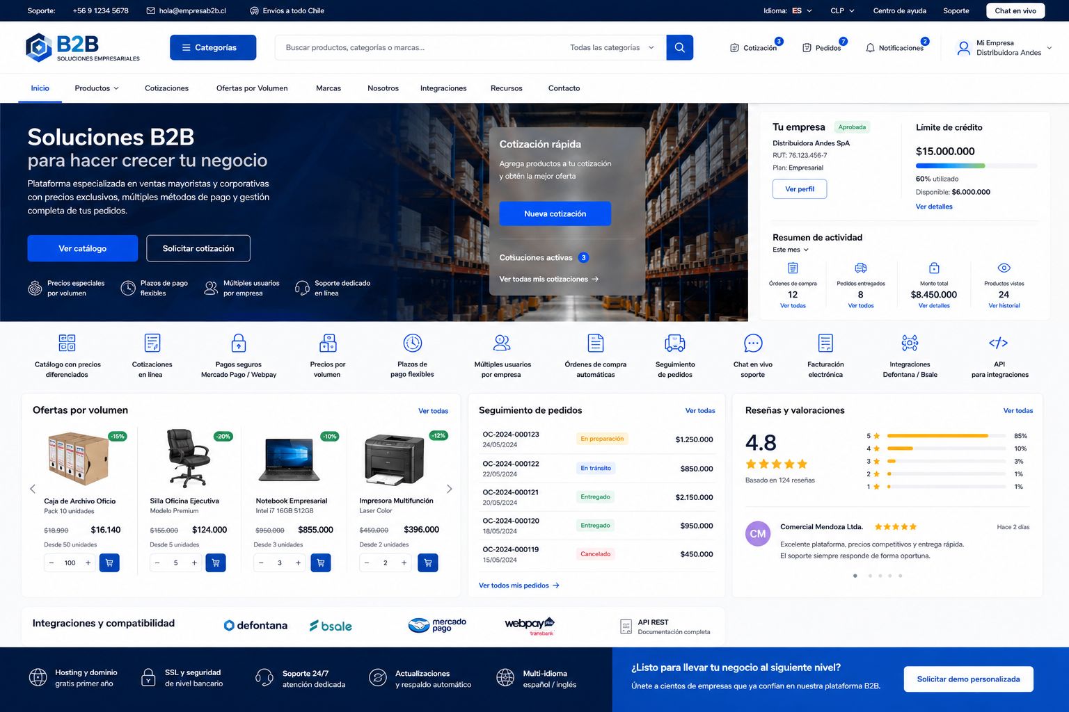 Tienda B2B Enterprise