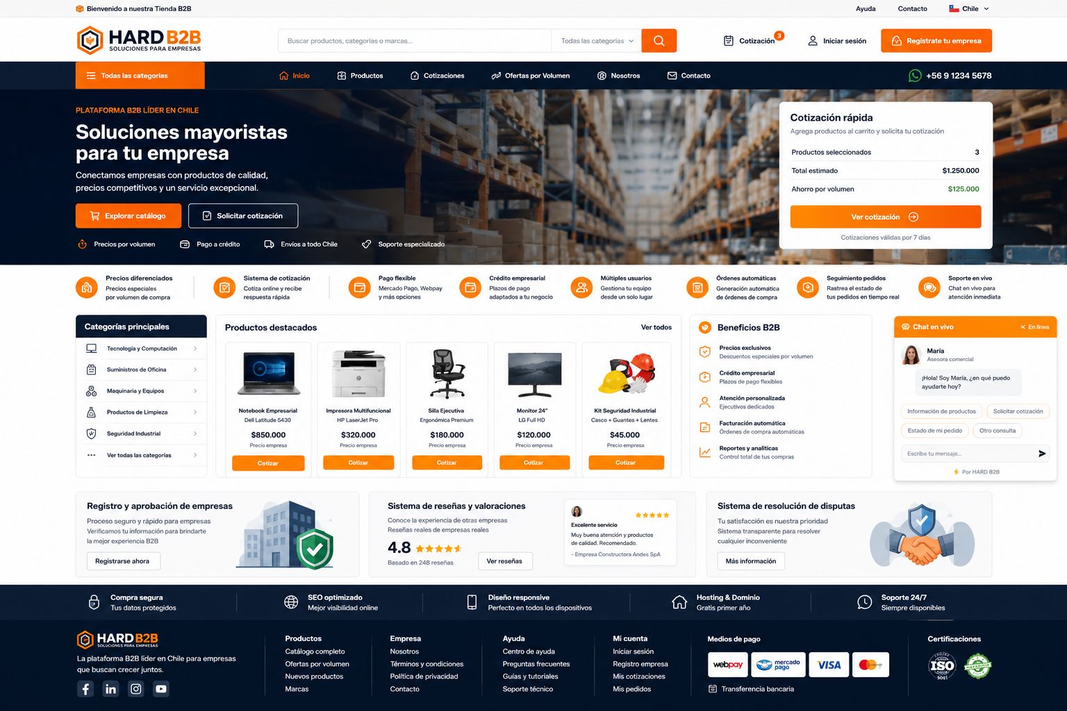 Tienda B2B Profesional